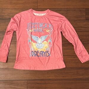 Fleetwood Mac Pink Long Sleeve Band Tee